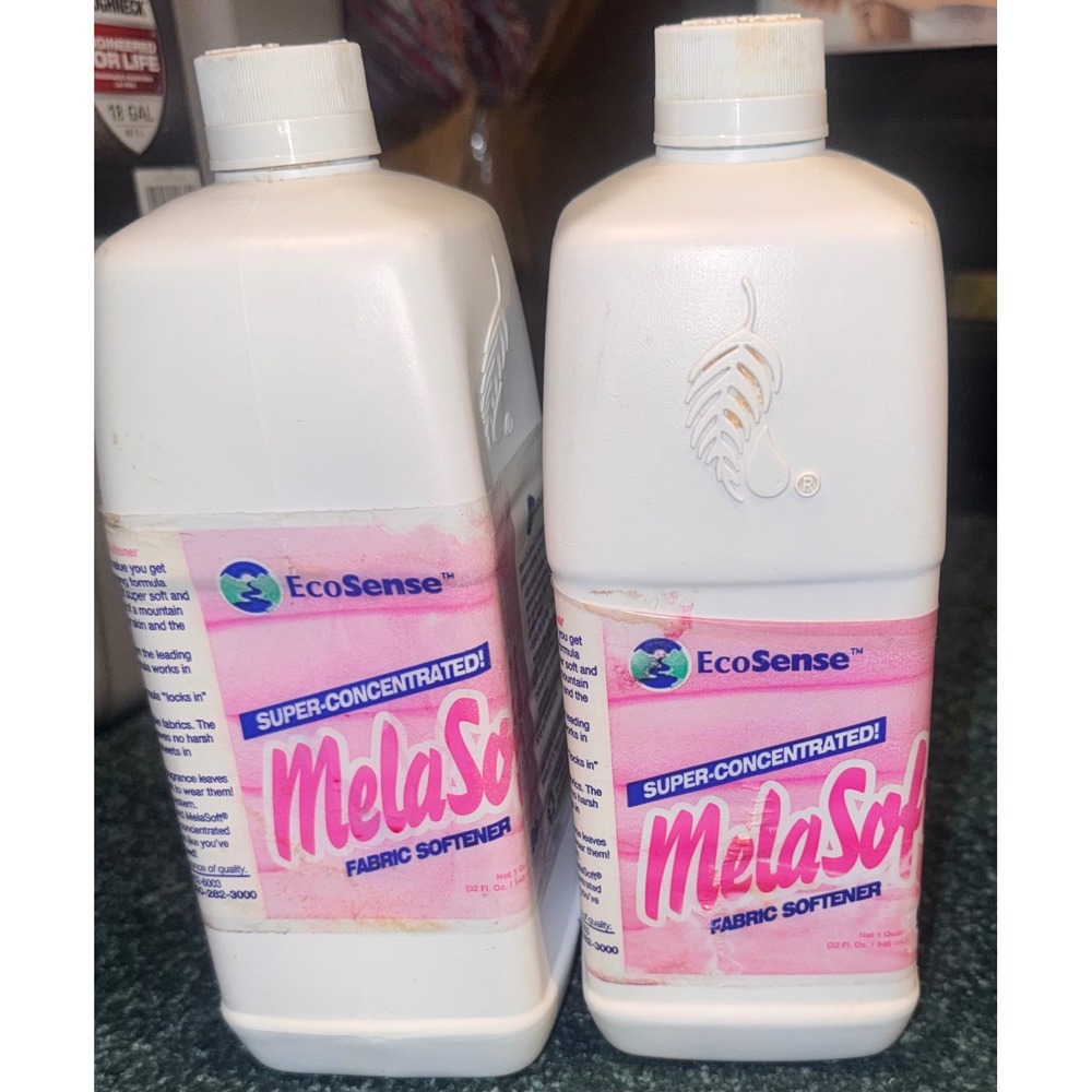 2 Melaleuca EcoSense MelaSoft Super-Concentrated Fabric Softener 32oz Vintage